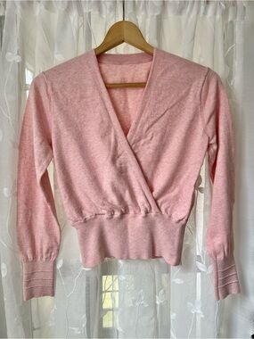 lululemon athletica Pink Wrap-Style Sweater